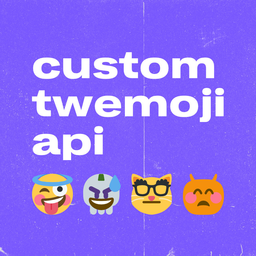 Custom Twemoji API logo