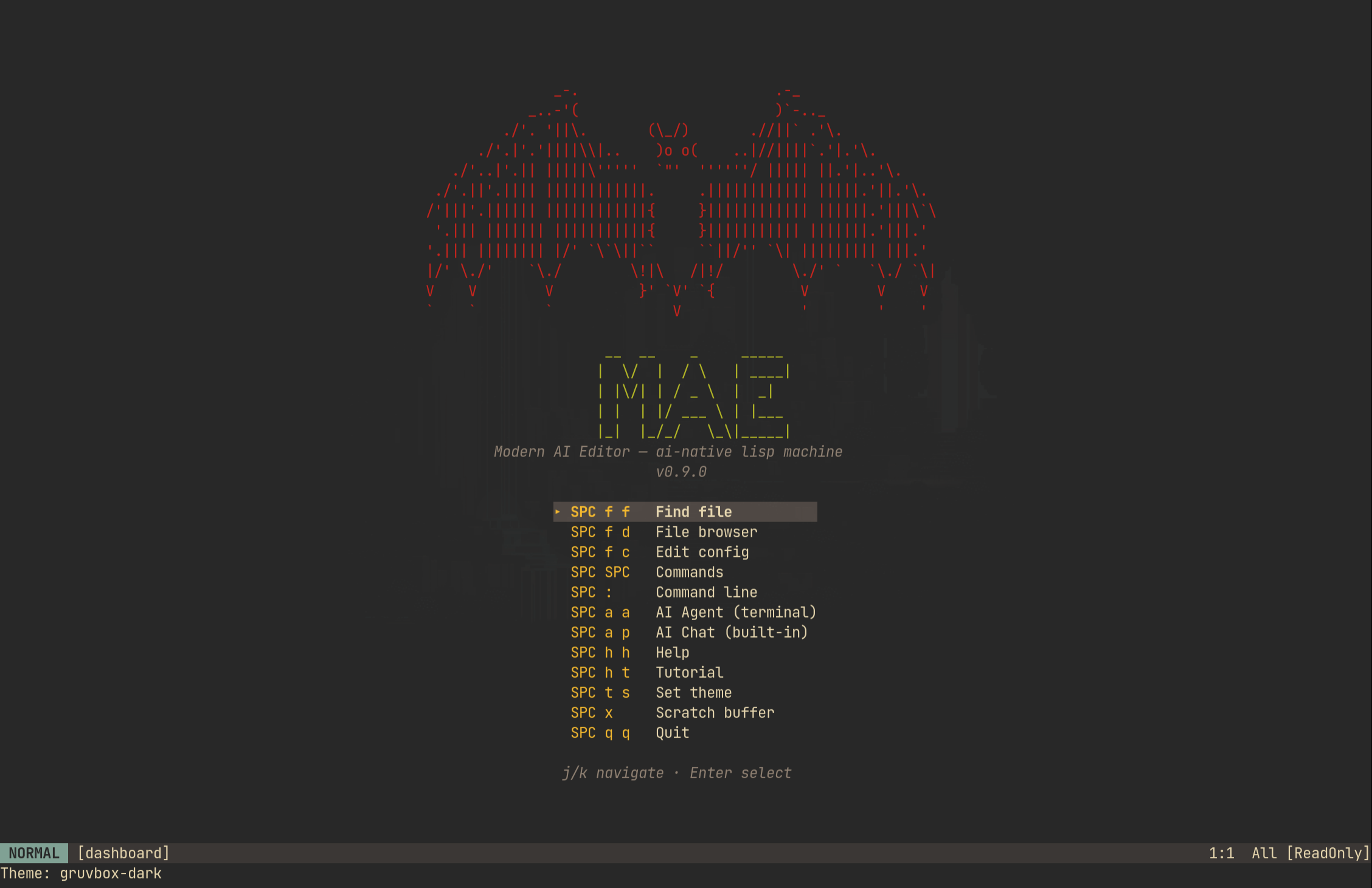 MAE dashboard screenshot