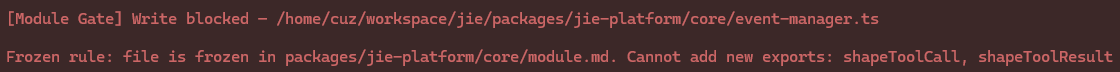Module Gate denial example