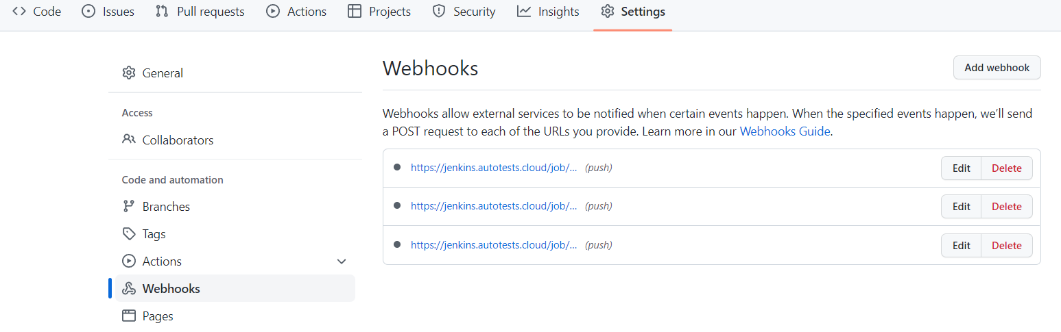 GithubWebhooks