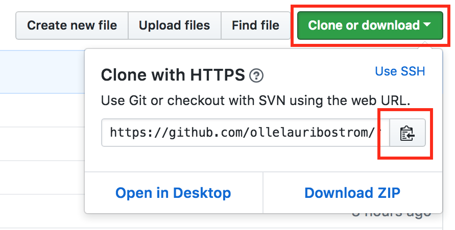 Cloning the repo