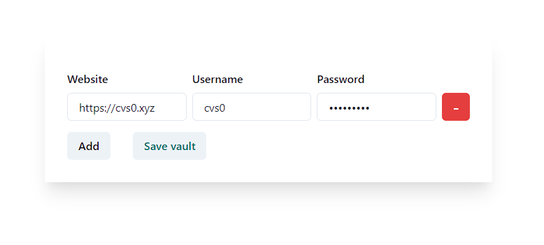 Password Manager UI