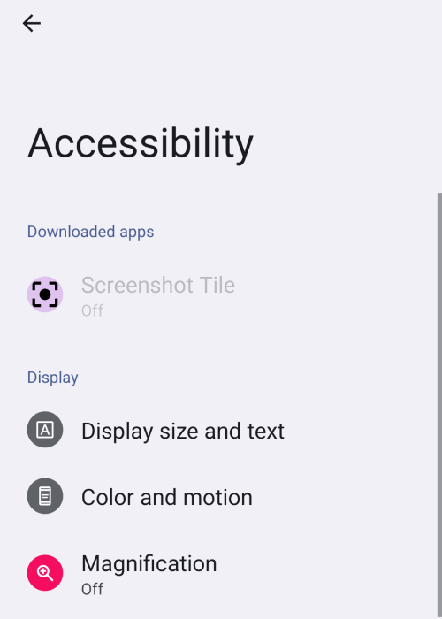 Dialog About Restricted Settings