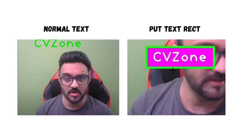 putTextRect CVZone