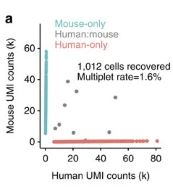 mouse-vs-human multiplet experiment
