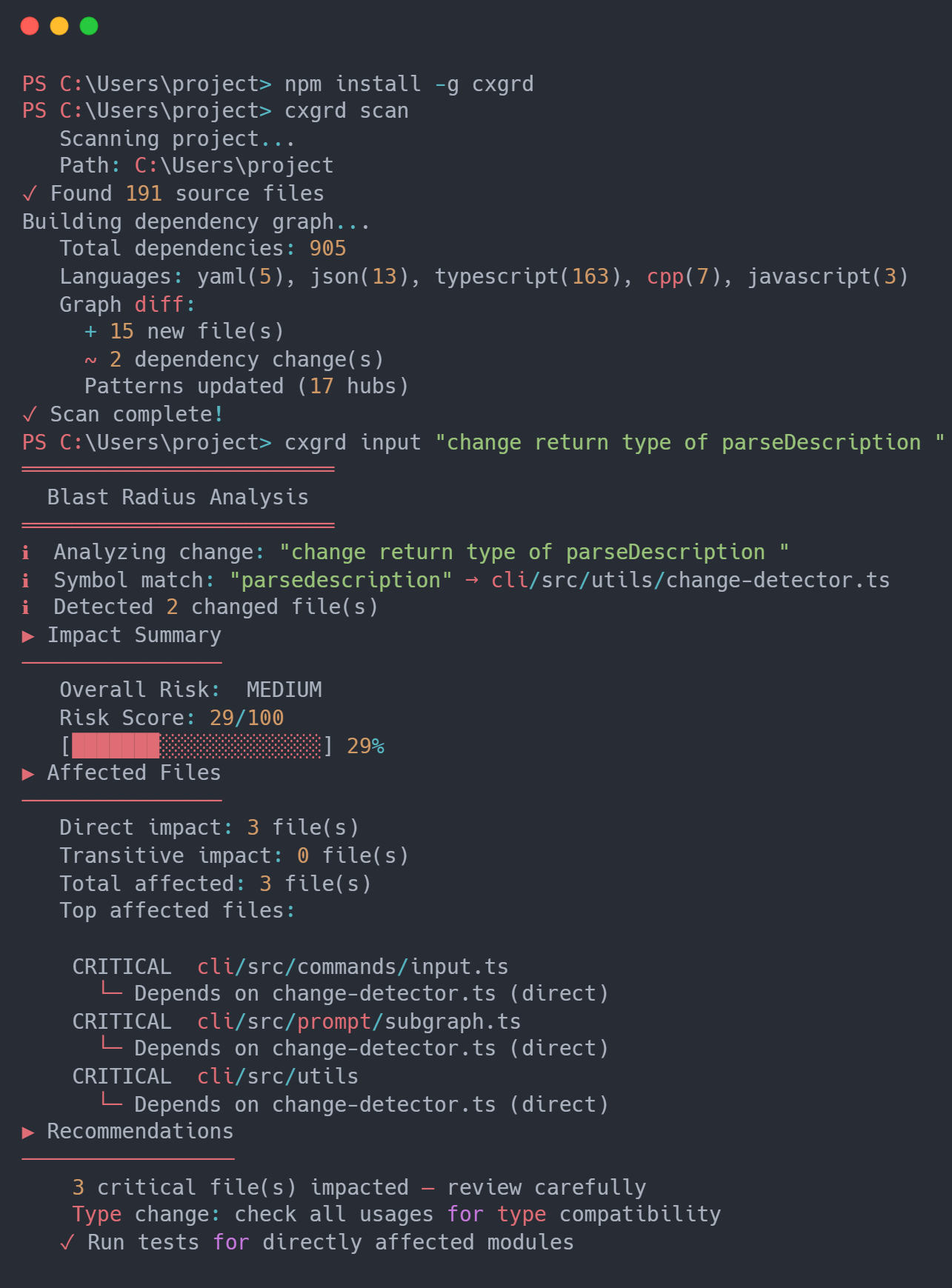 example workflow