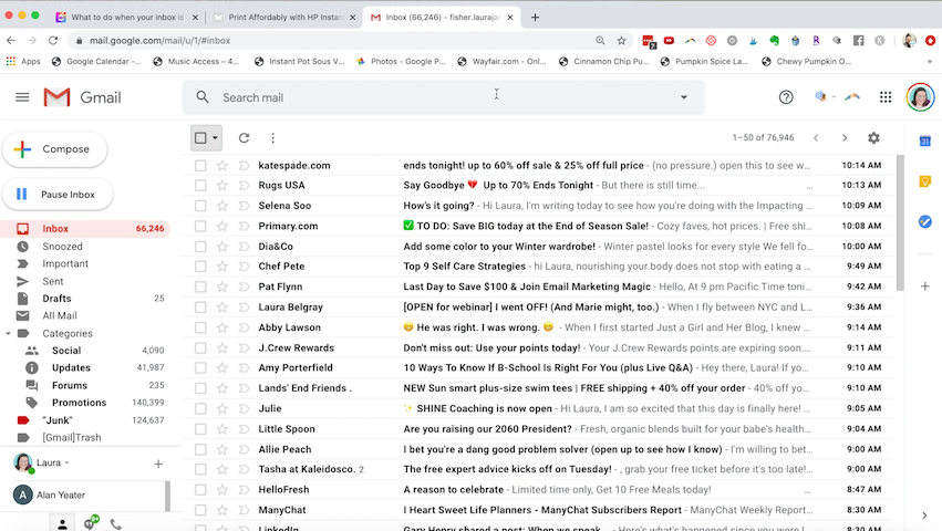 Email inbox