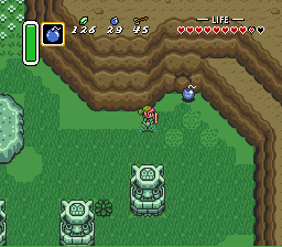 The Legend of Zelda: A Link to the Past bombable walls
