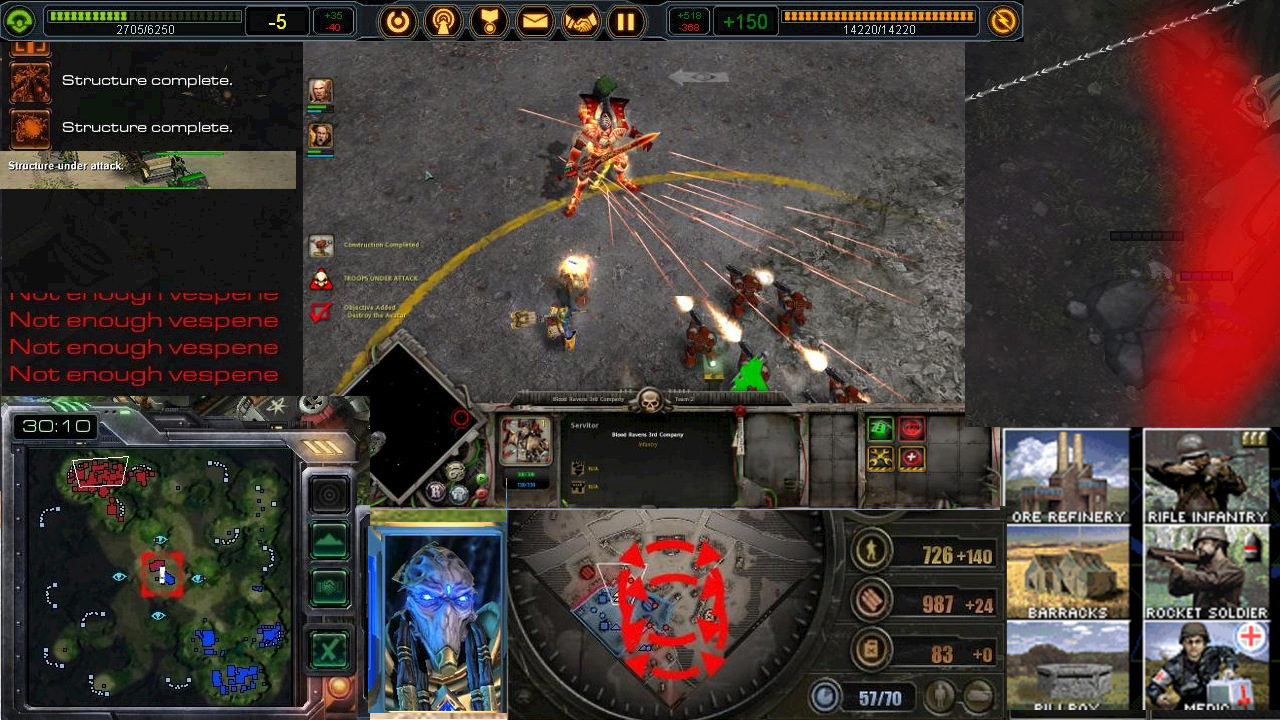 RTS UI collage