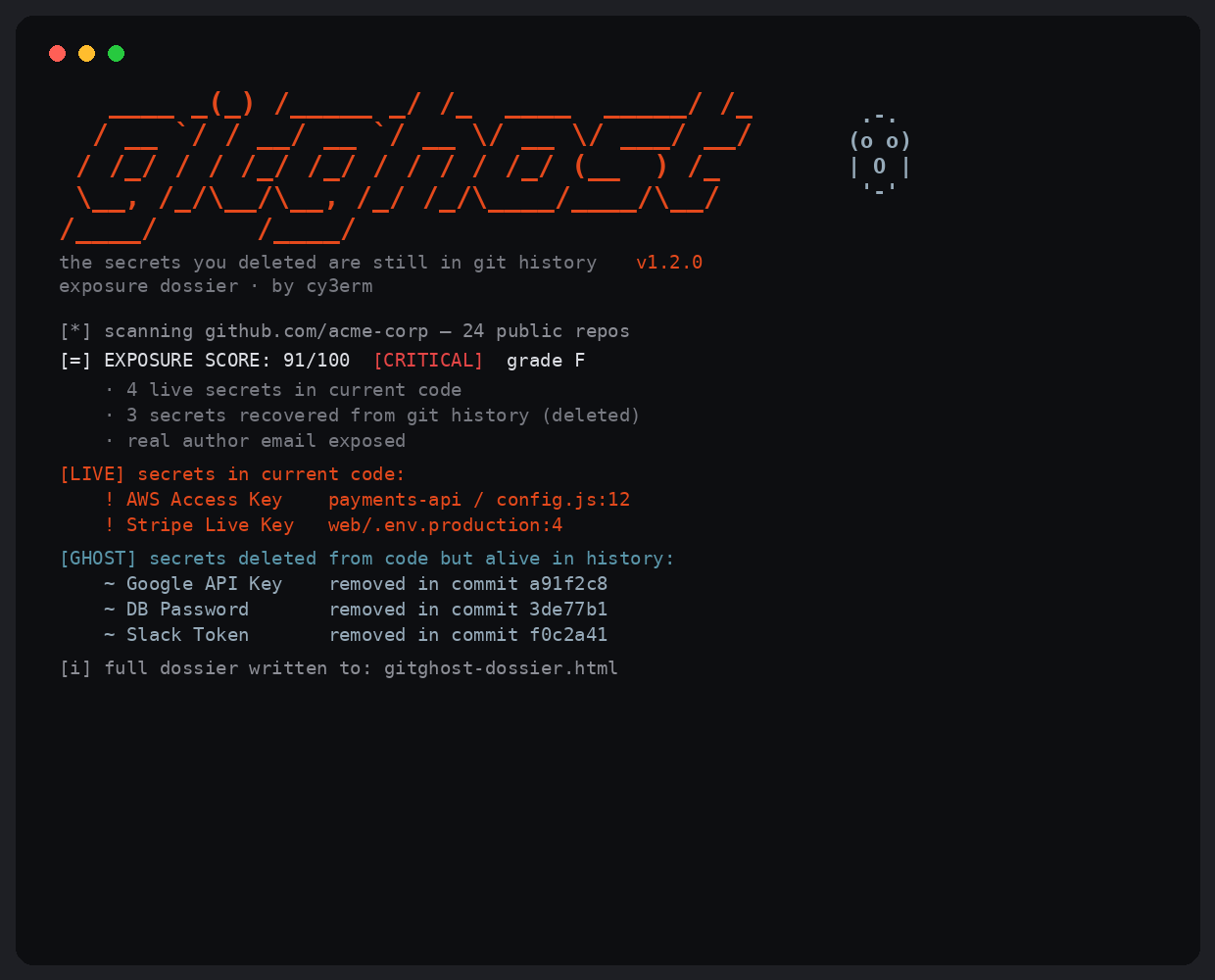 gitghost 曝光档案