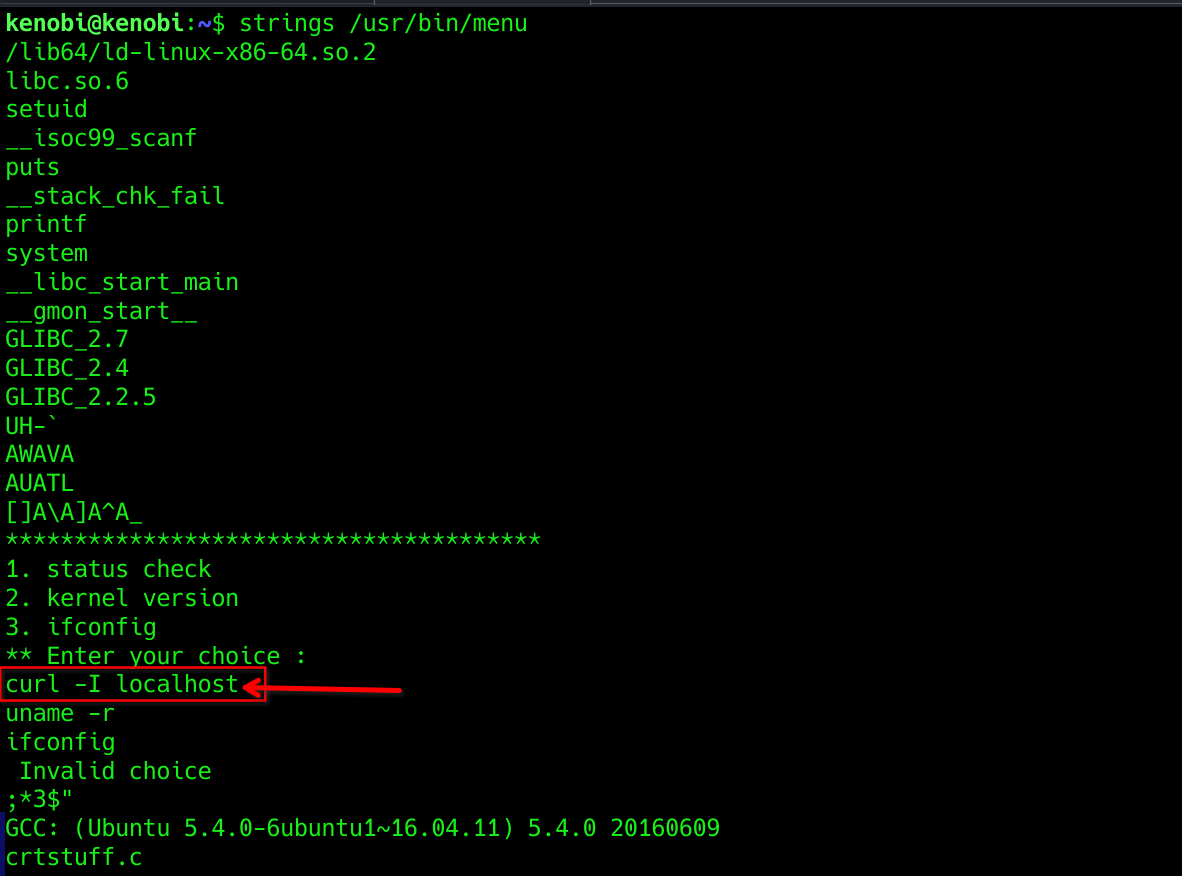 disecting menu binary