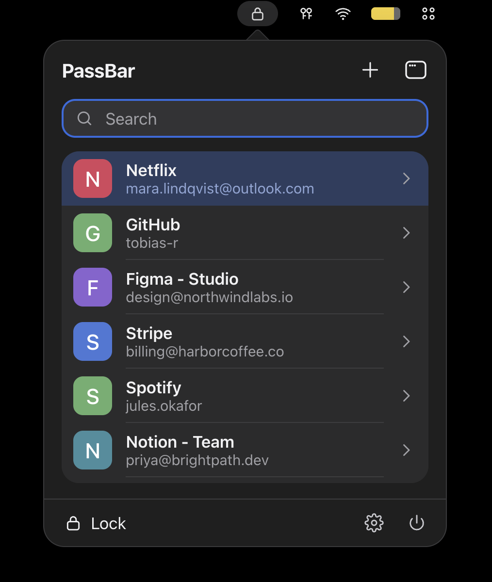 PassBar