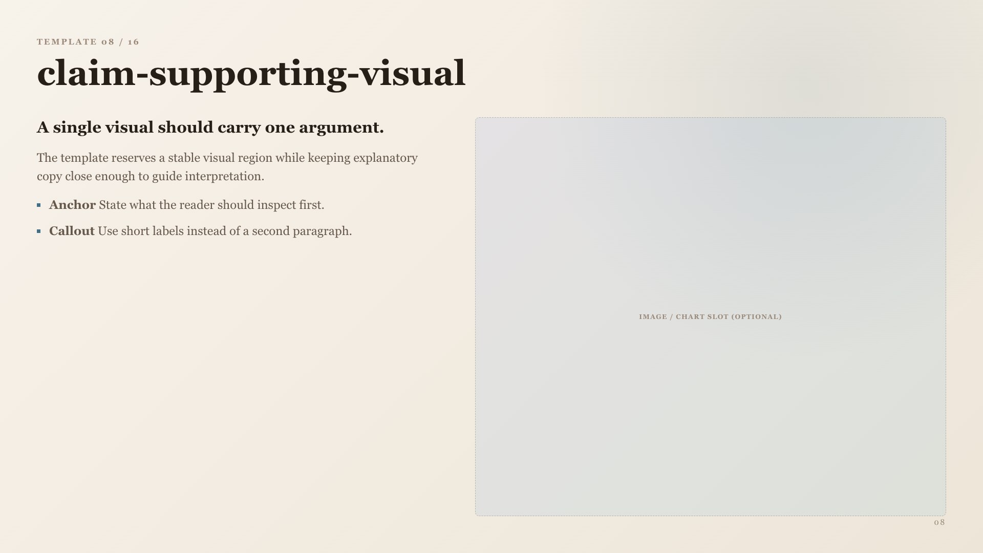 Monet design claim-supporting-visual preview