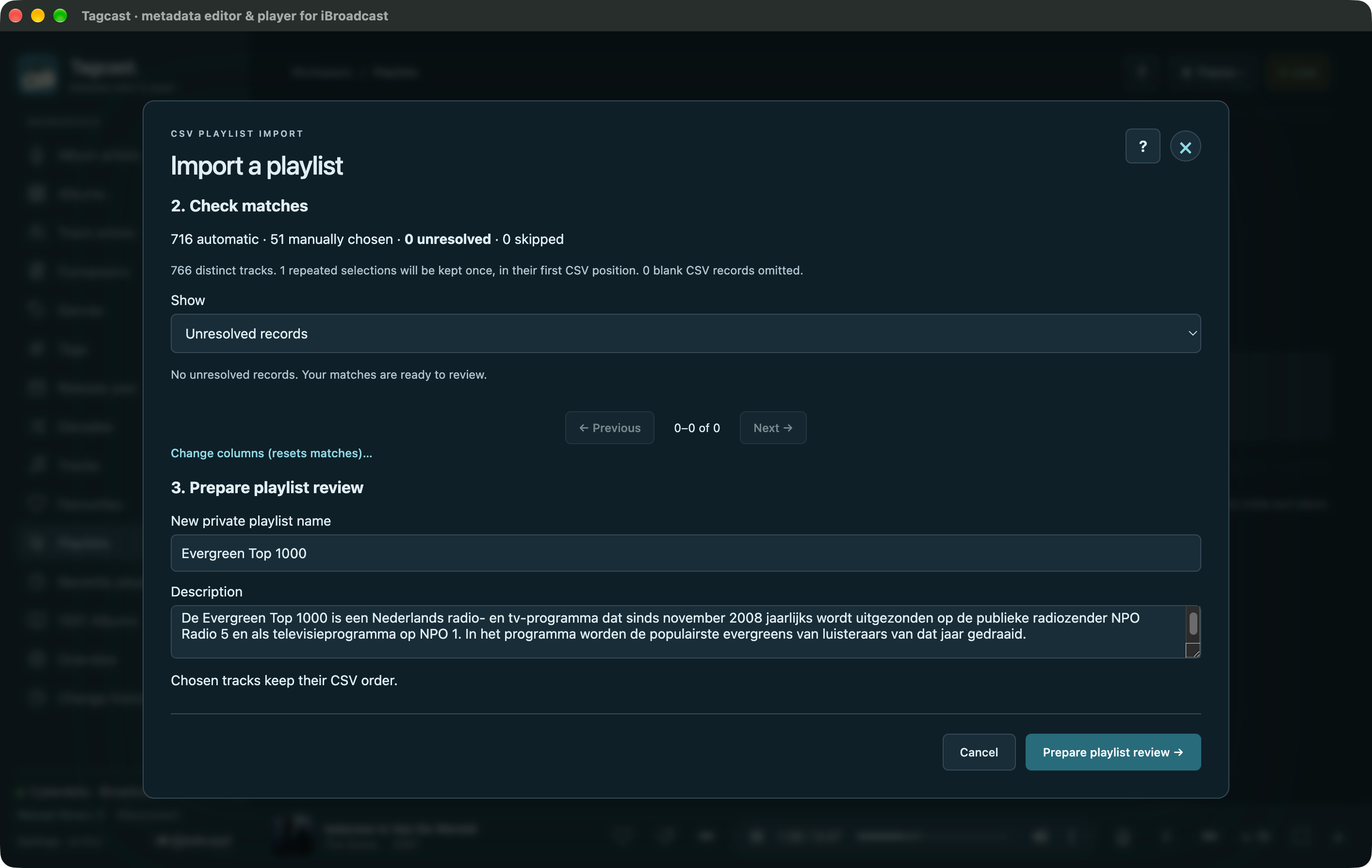 Ready to prepare the playlist review
