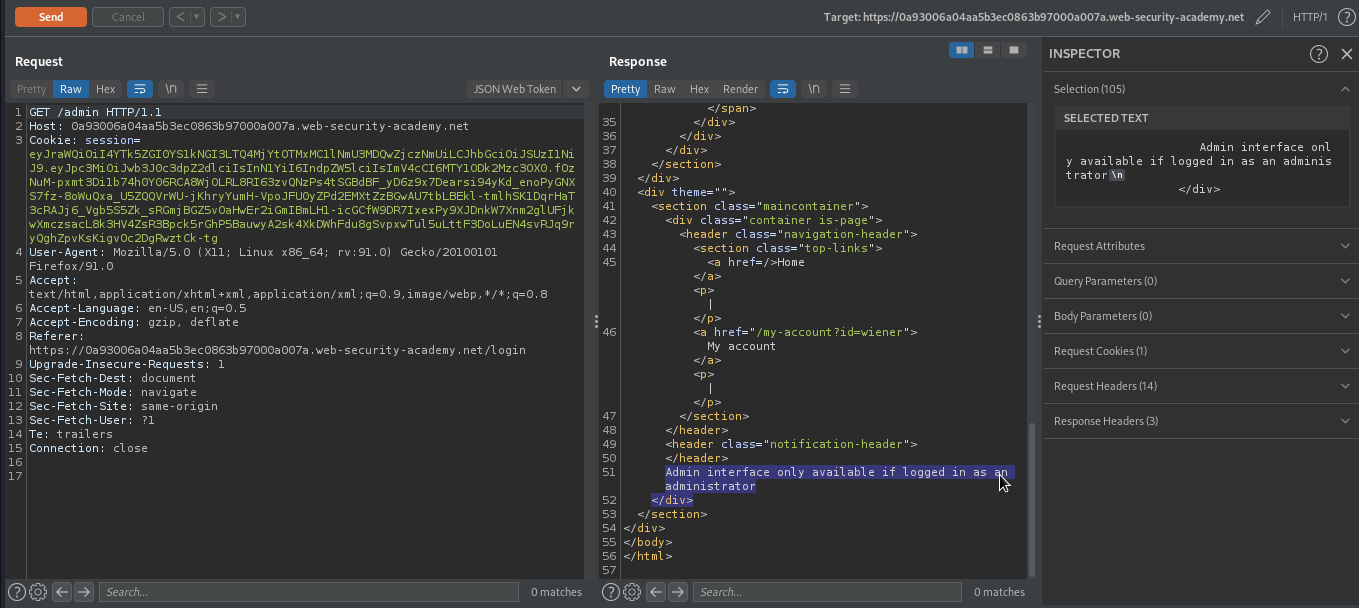 JWT Authentication Bypass -> None Algorithm | cyberkhalid