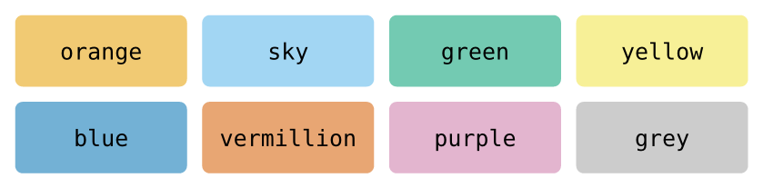 pivot's colour-blind-safe palette