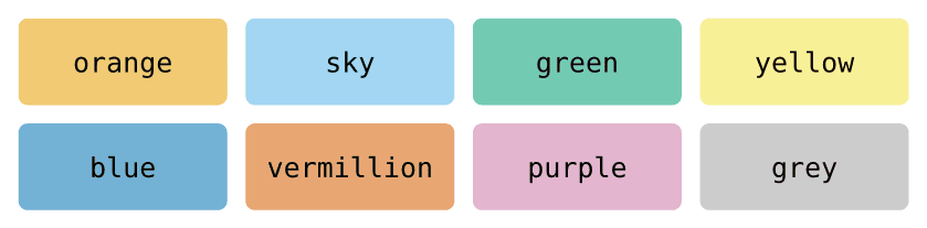 pivot's colour-blind-safe palette