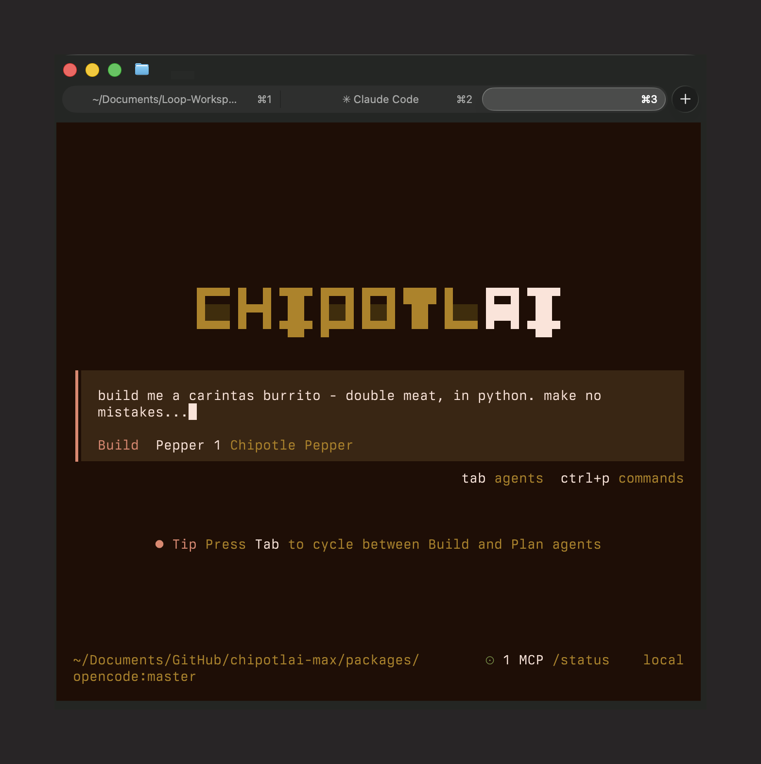 Chipotlai Max TUI