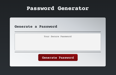 Password Generator