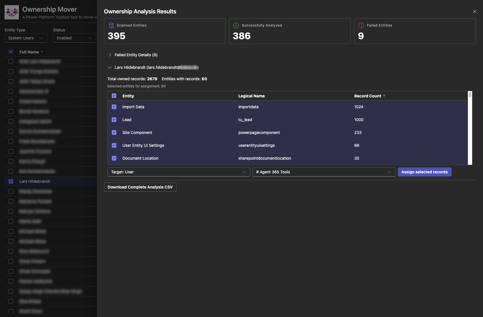 Ownership Mover - Dark Theme