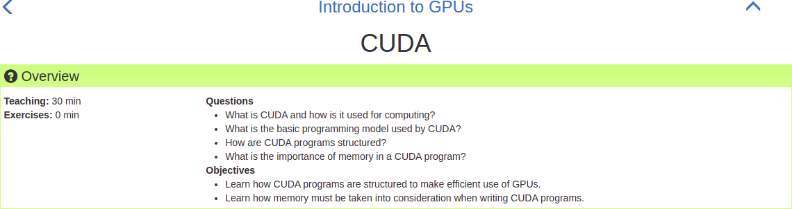 Introduction to GPUs by New York University header