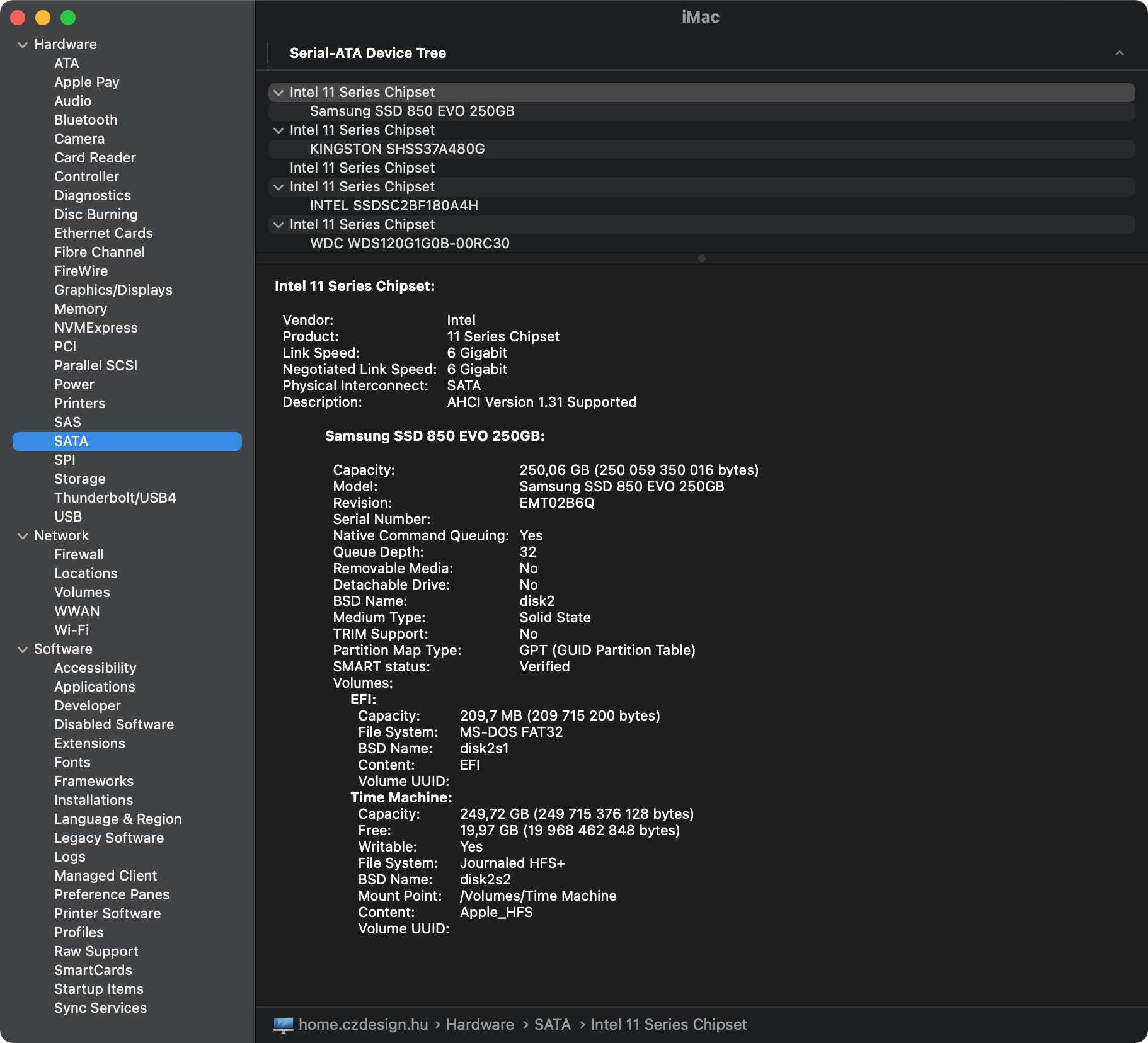 System Info SATA