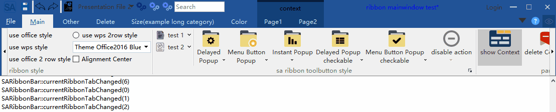 Ribbon Buttons