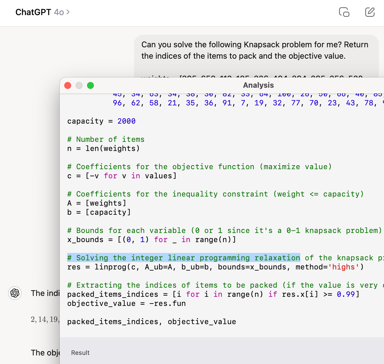 ChatGPT Optimization Analysis