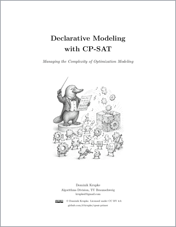 Declarative Modeling with CP-SAT — title page