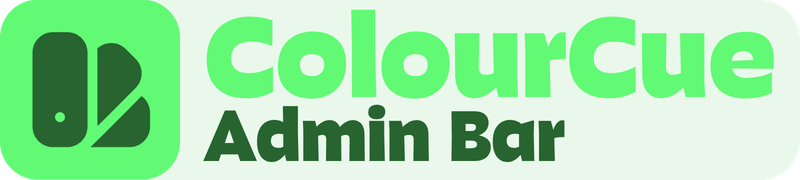 ColourCue Admin Bar banner