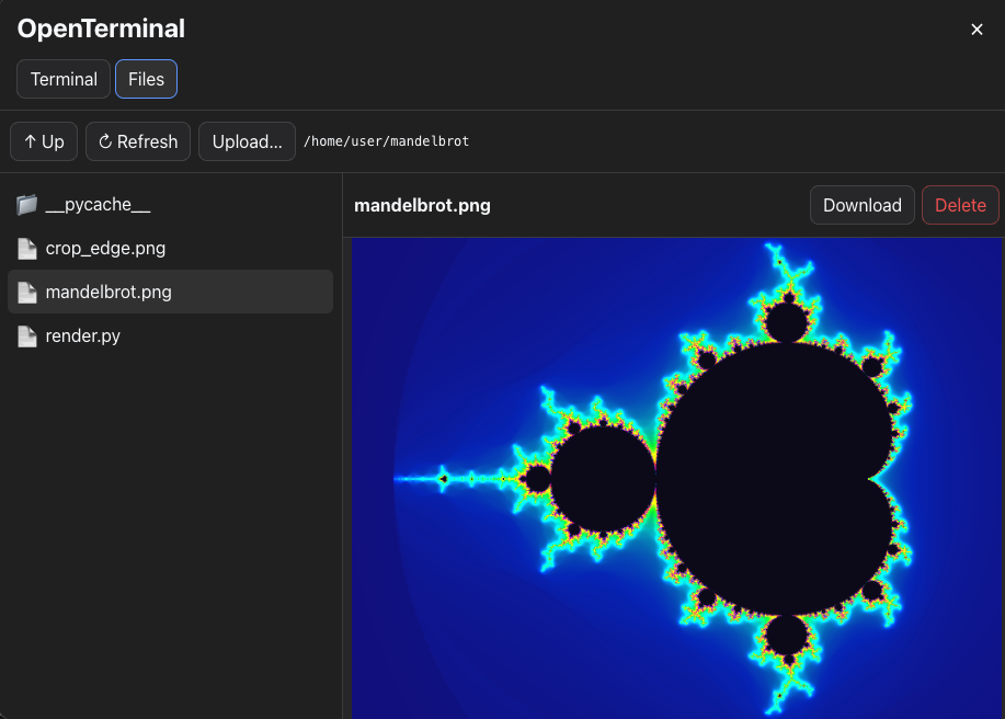 dsh-open-terminal screenshot 2
