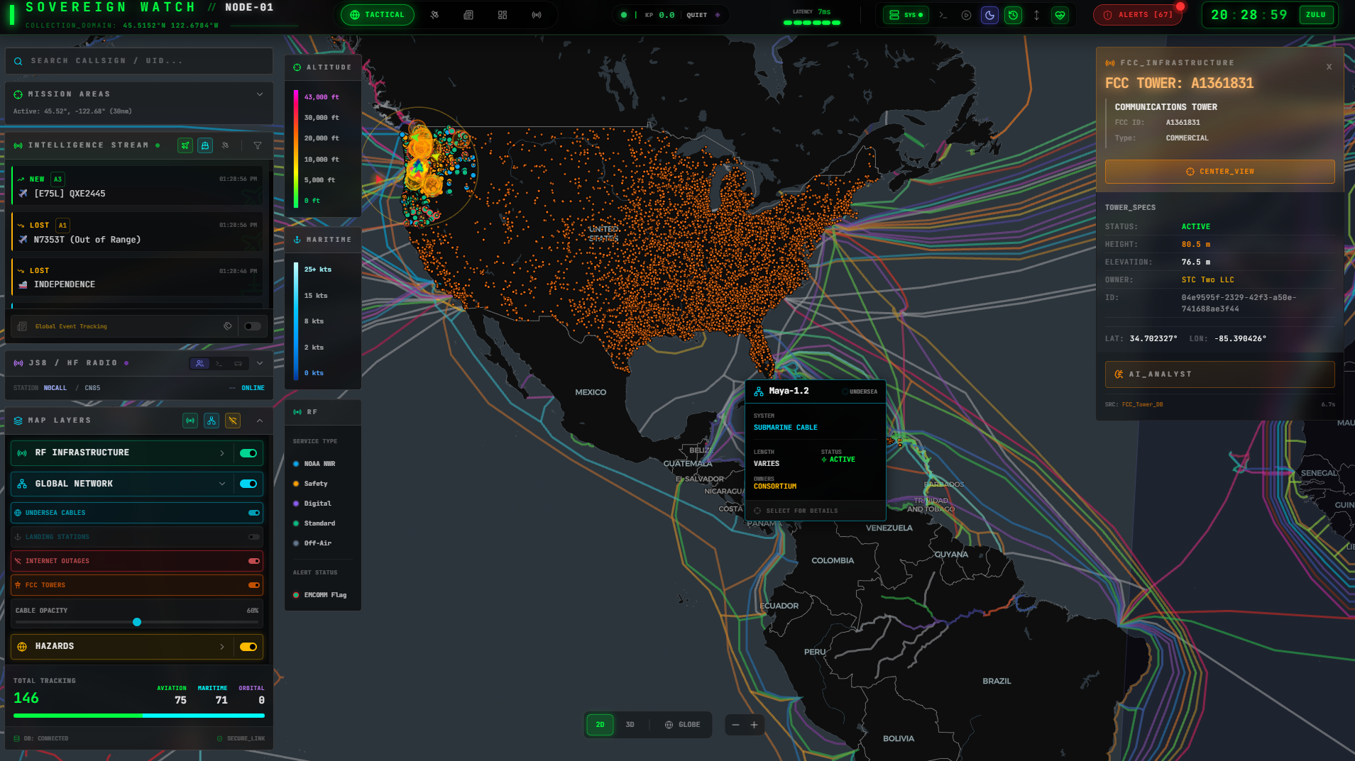 Sovereign Watch - Global Map Filters and Layers