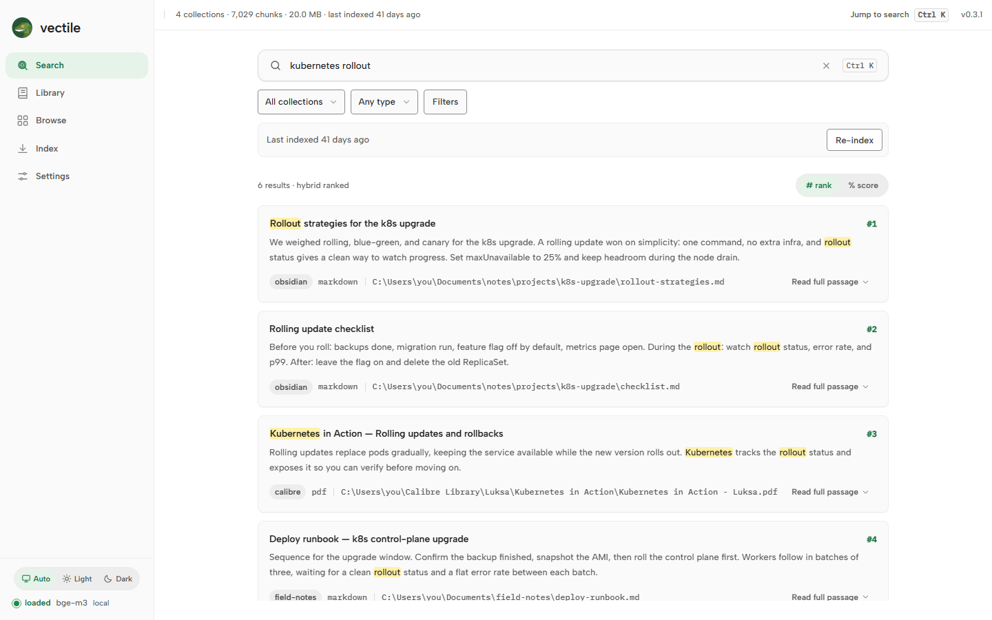 Searching your library for 'kubernetes rollout'