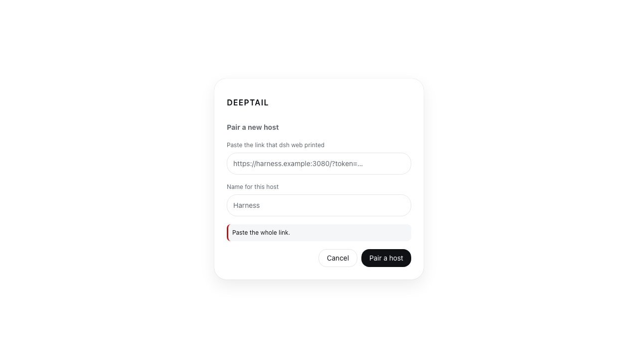 Pairing validation