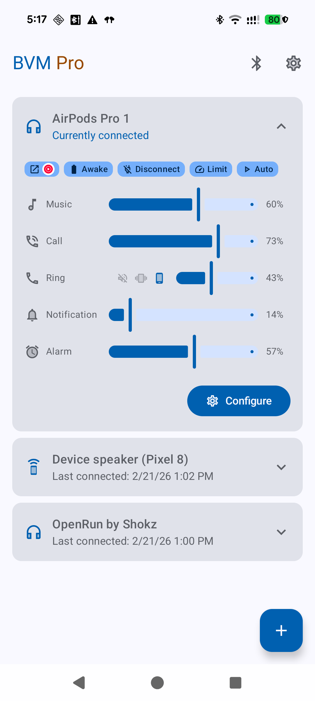 Screenshot 1 of BlueMusic — opens full size