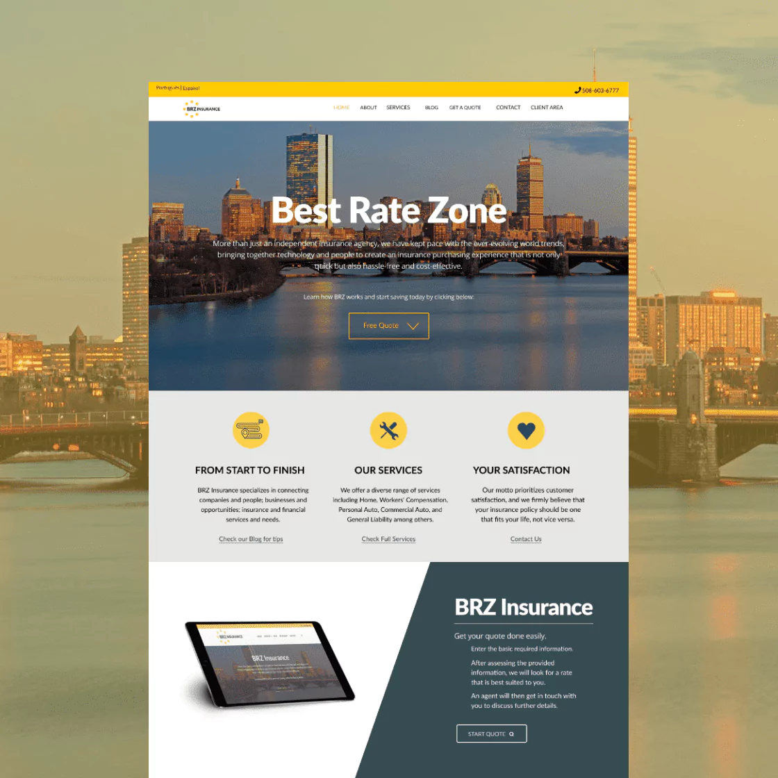 BRZ Insurance Homepage