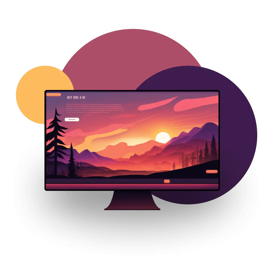 Illustration of a desktop monitor