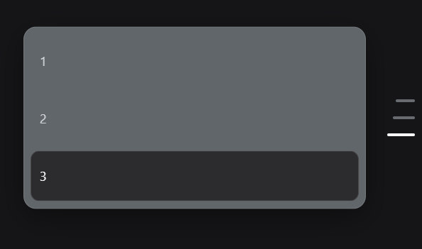 Prompt navigator rail