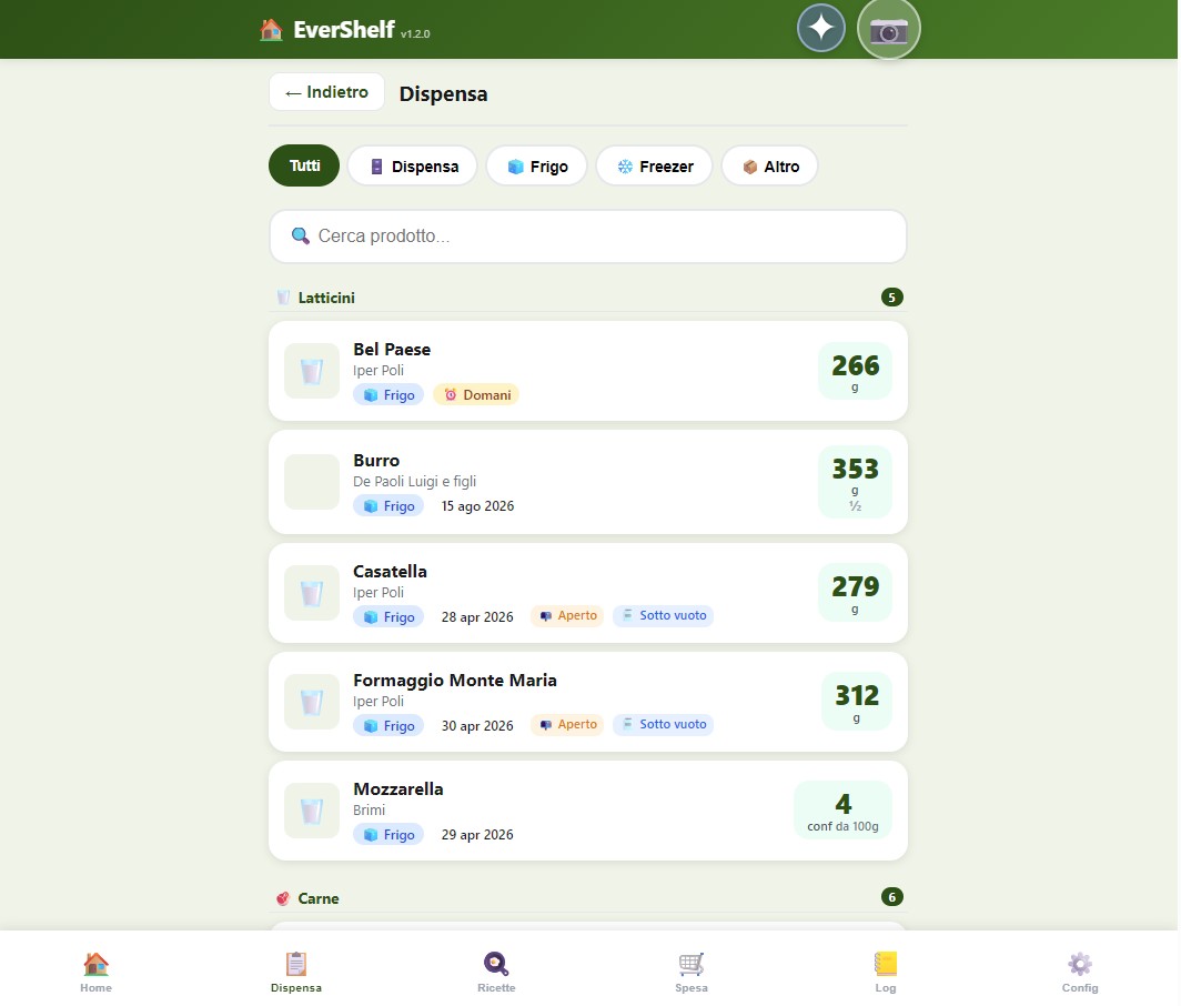 EverShelf Inventario