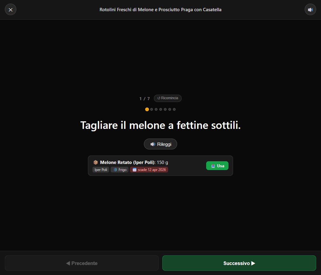 EverShelf Cooking Mode