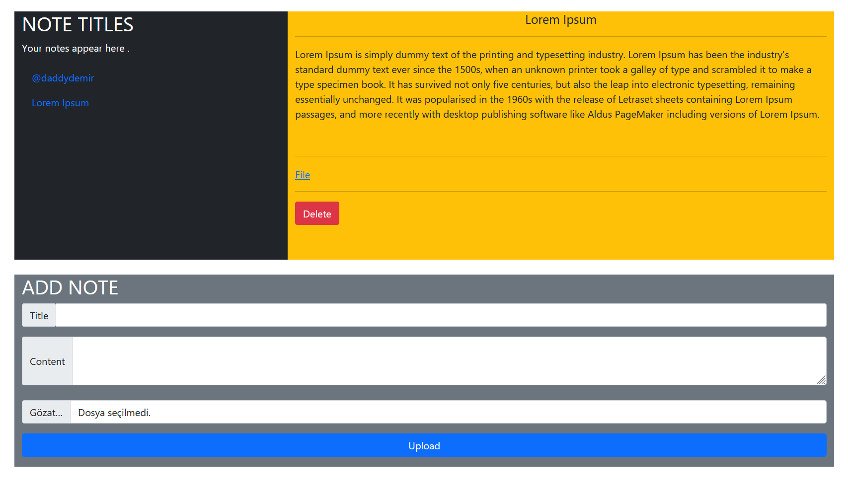 GitHub - daddydemir/FileUpload: a website that can be used to take ...