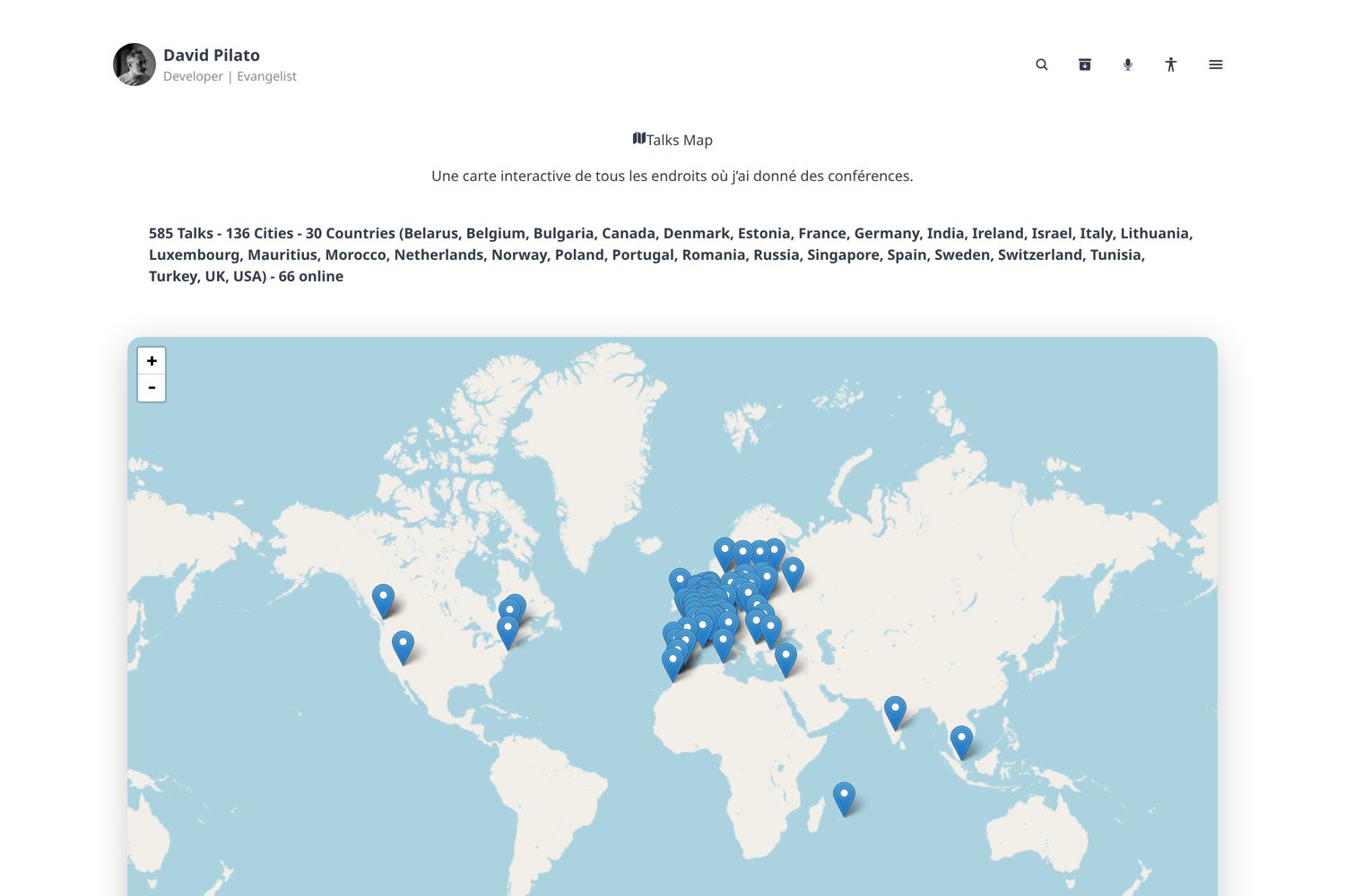 Talks map