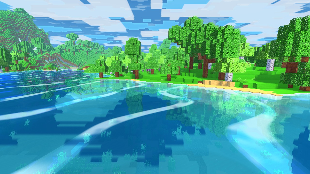 Clear water and clouds