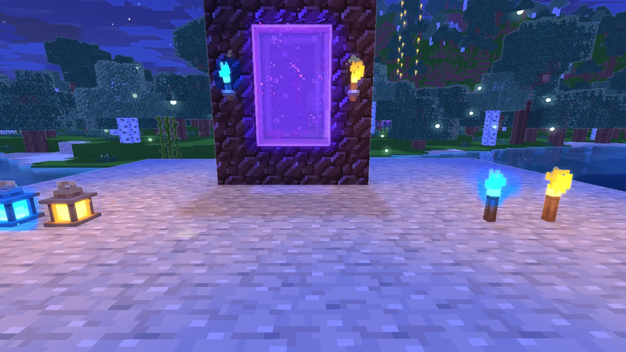 Night with torches