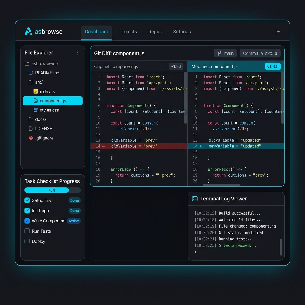 asbrowse Session Browser Dashboard