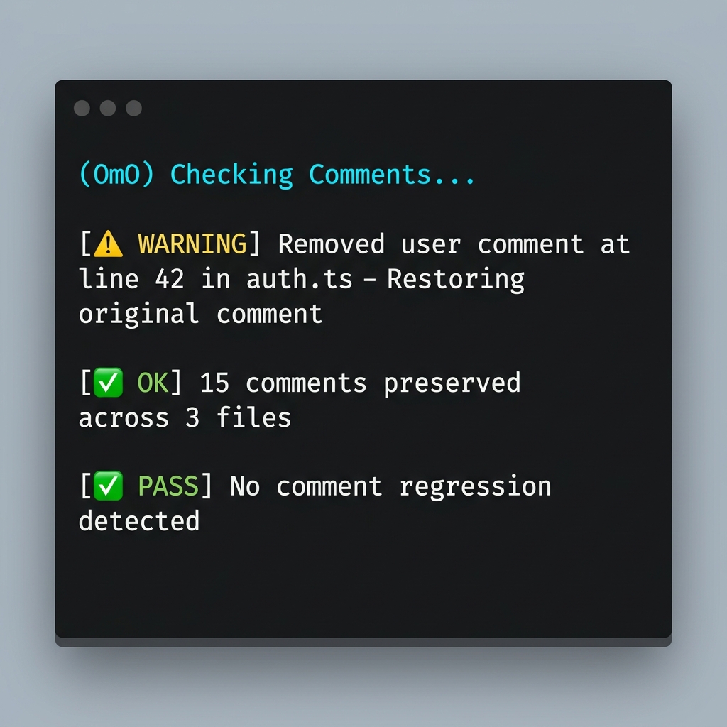 Comment Checker in Action