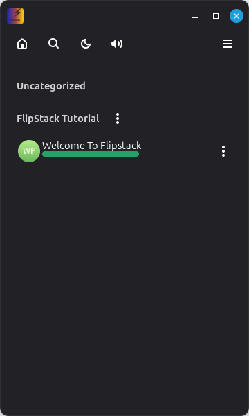 FlipStack Mobile View