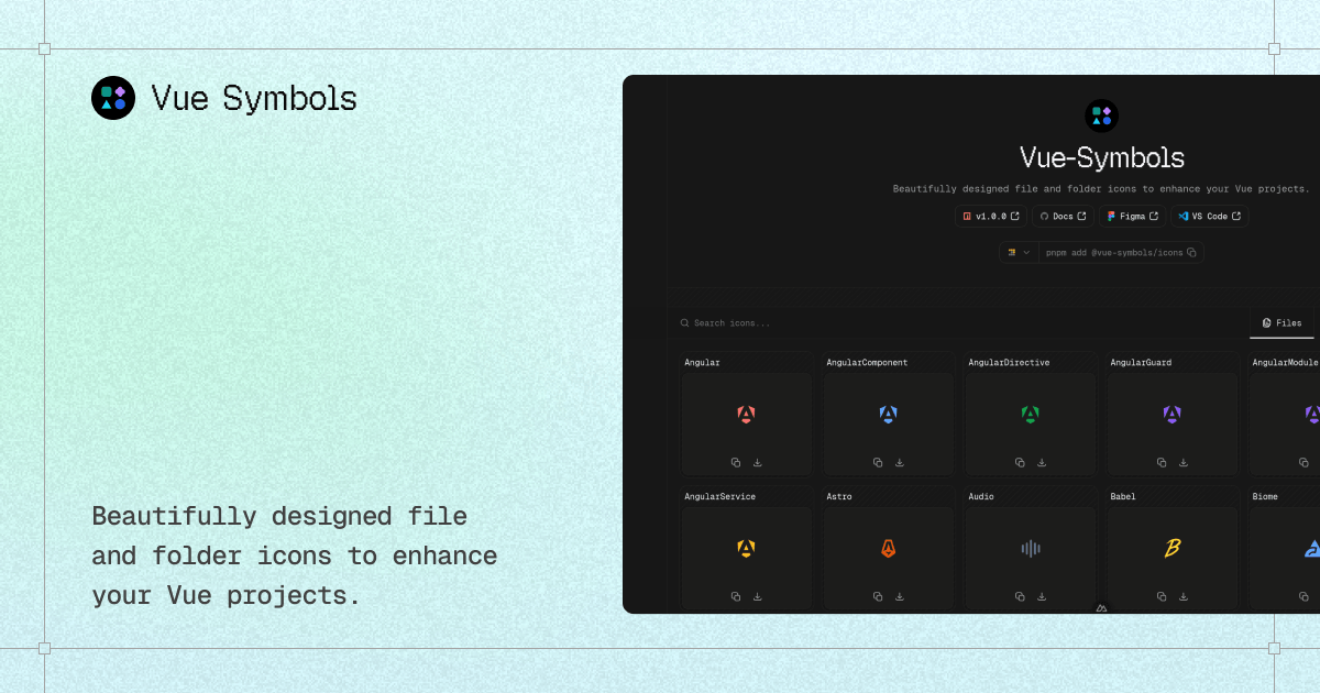 Vue-Symbols Screenshot