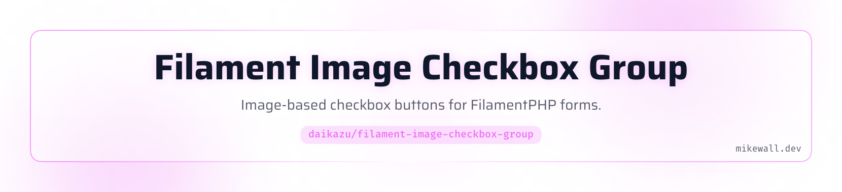 Logo for Filament Image Checkbox Group