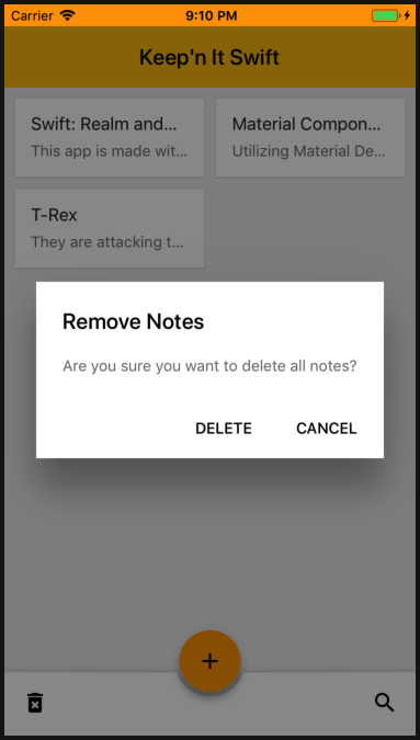 Remove All Notes